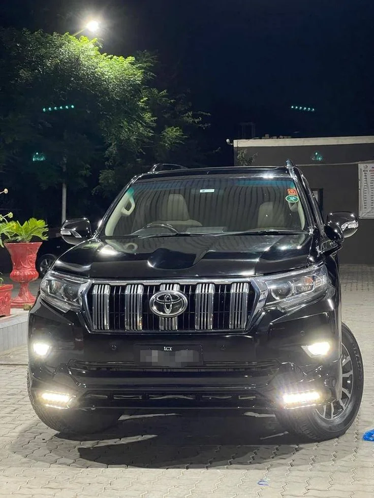 Black private Toyota 4x4 used for Toubkal Views Atlas Mountains excursions